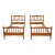 Mid 20th Century Stickley American Colonial Carved Cherry Wood Twin Size Spindle Bedframe, Pair For Sale