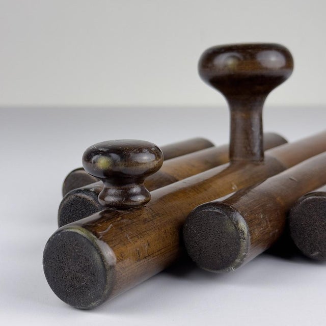Vintage Wooden Hangers, Italy, 1970s, Set of 2 For Sale - Image 12 of 15