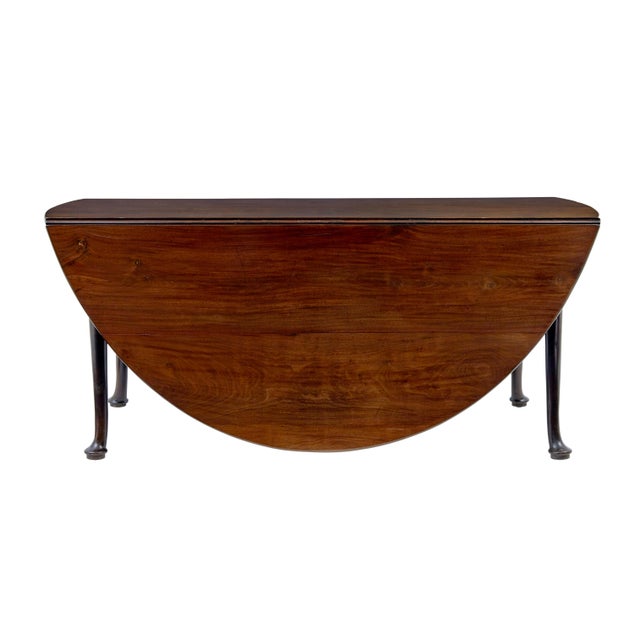 Large Georgian Gate Leg Dining Table, 1800 For Sale - Image 6 of 9