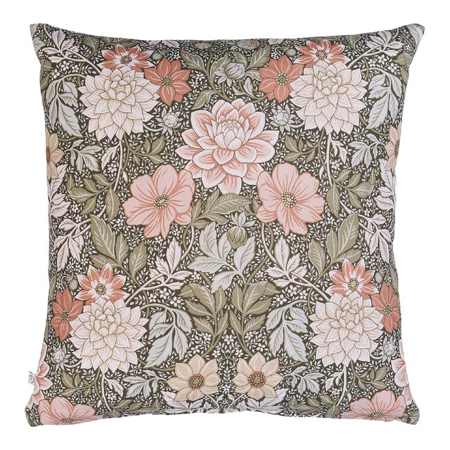 Boråstapeter Dahlia Garden Pillow In Green & Pink For Sale