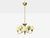 Asea, Chandelier, Brass, Elm, Fabric, Sweden, Sweden, 1947 For Sale In New York - Image 6 of 14