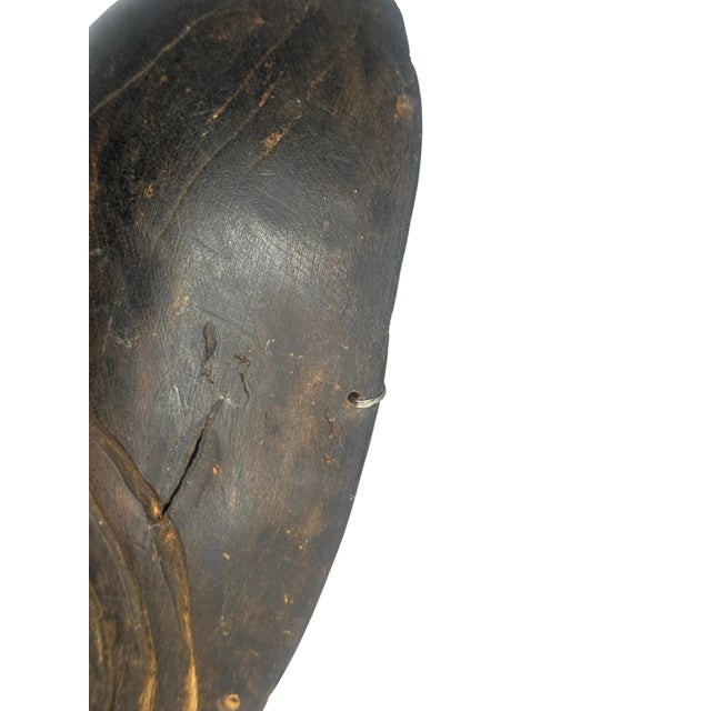 1950s 1950s Dan Gle Face Mask Ivory Coast Deangle Type Hardwood Ethnographic Tribal For Sale - Image 5 of 9