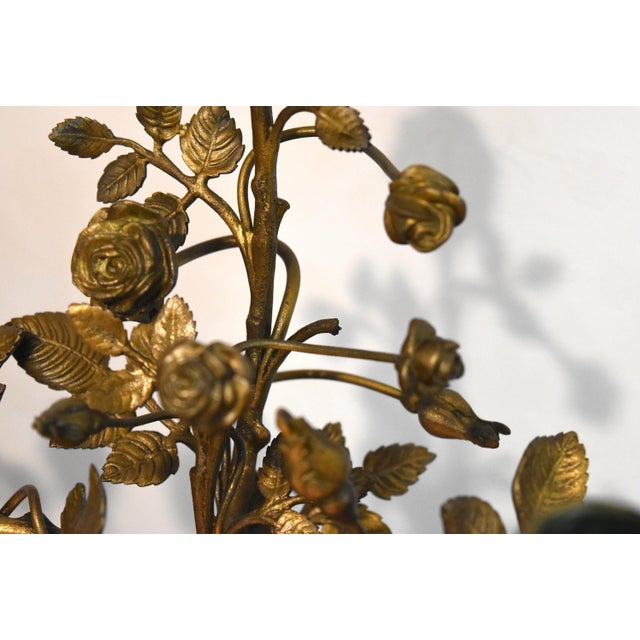 French 19Th Century Louis XVI Style Gilt and Bronze Mounted Cherub Candelabras on White Marble Stands For Sale - Image 17 of 17