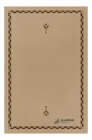 Heritage Check Border Hand-Tufted New Zealand Wool Rug