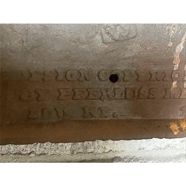 Antique Peerless MFG Co Art Nouveau Style Cast Iron Fireplace Insert For Sale In Pittsburgh - Image 6 of 6