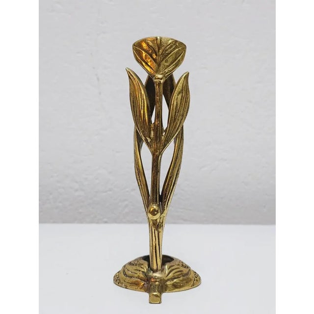 Sculptural Brutalist Iris-Shaped Candleholder by Heinz Goll, 1960s For Sale - Image 6 of 9