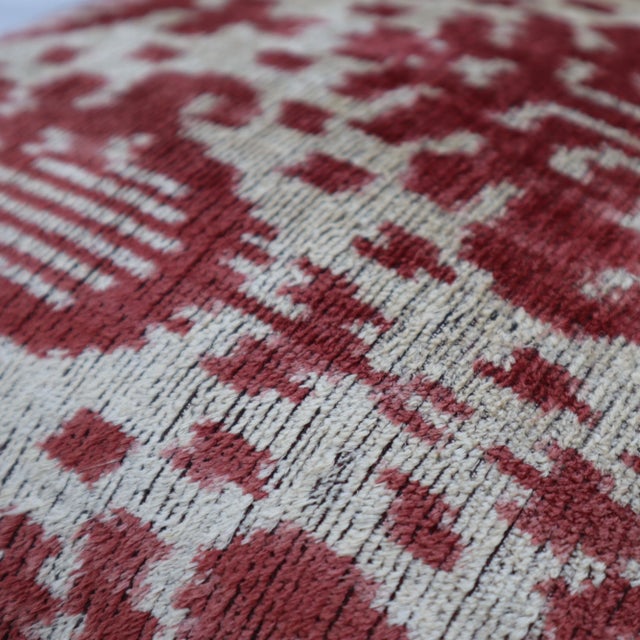 Handmade Luxury Brown Velvet Decorative Throw Pillow With Down Insert For Sale - Image 9 of 10