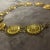 Italian 1960s Baroque Style Gilded Metal Costume Jewelry Italian Necklace For Sale - Image 3 of 9