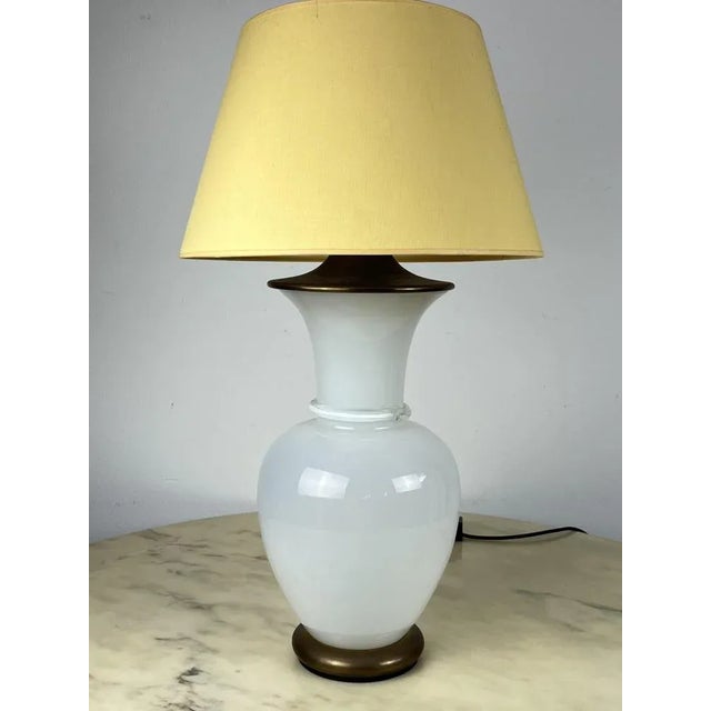 Murano and Otto Glass Table Lamp by F. Fabbian, Italy, 1970s For Sale - Image 7 of 12