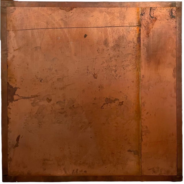 Contemporary Pascal Kern, Large French Conceptual Sculpture Photograph Triptych Copper Frame Pascal Kern, 1987 For Sale - Image 3 of 13