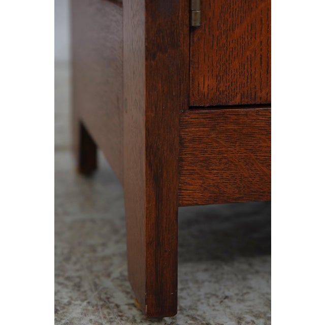 Brown Stickley Harvey Ellis Mission Oak Nightstand For Sale - Image 8 of 18
