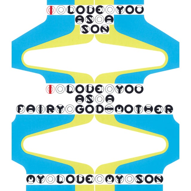 Original serigraph (silkscreen) print from the 1969 limited edition collection "DMT 42" by Gerald Laing, with poetry by...