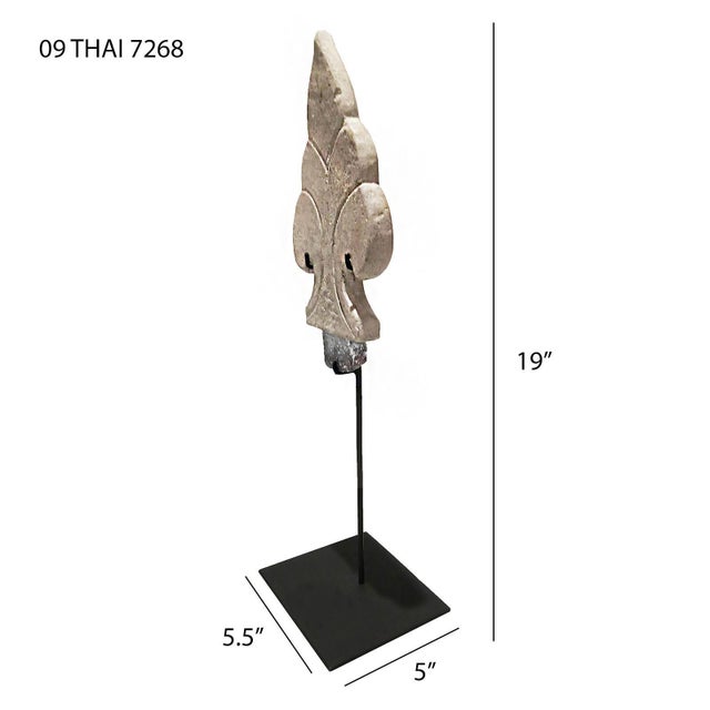 Ceramic Shield Antefix Ornament From Thailand, 19th Century For Sale - Image 10 of 10