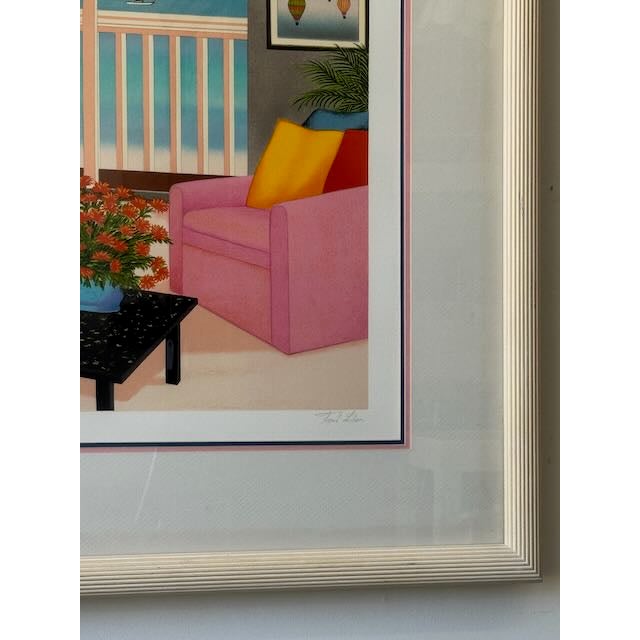 1980's Fanch Ladan Serigraph "St. Tropez For Sale - Image 9 of 9