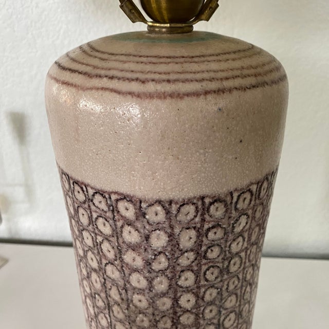 1950s Early 1950s Guido Gambone Lamp For Sale - Image 5 of 12