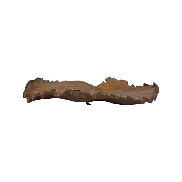 Gilded Canopy Leaf Wall Decor - Small For Sale In Chicago - Image 6 of 11