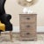 Modern 3 Drawer Side Table in Washed Natural Pine For Sale - Image 3 of 4