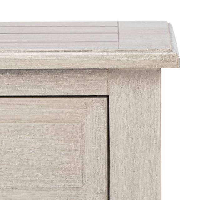 Early 21st Century Whitney 1 Drawer Accent Table in Greige For Sale - Image 5 of 11