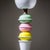 Mid-20th Century Colorful Glass Chandelier in the Style of Gio Ponti For Sale In New York - Image 6 of 8