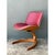 Burgundy Vintage Wood and Vinyl Cantilever Chair After George Mulhauser For Sale - Image 8 of 12