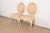 French Provincial Karges French Provincial Louis XV Cream Lacquered and Gold Gilt Side Chairs or Dining Chairs, Pair For Sale - Image 3 of 11
