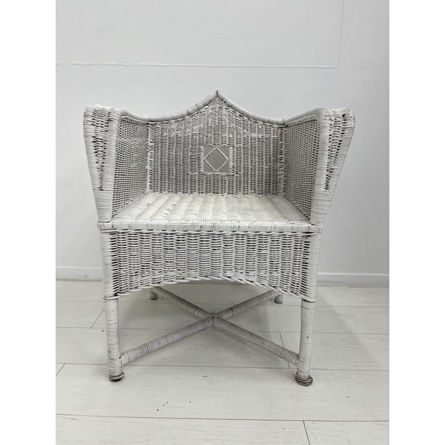 Vienna Secession Wicker Armchair, Austria, 1905 For Sale - Image 11 of 11