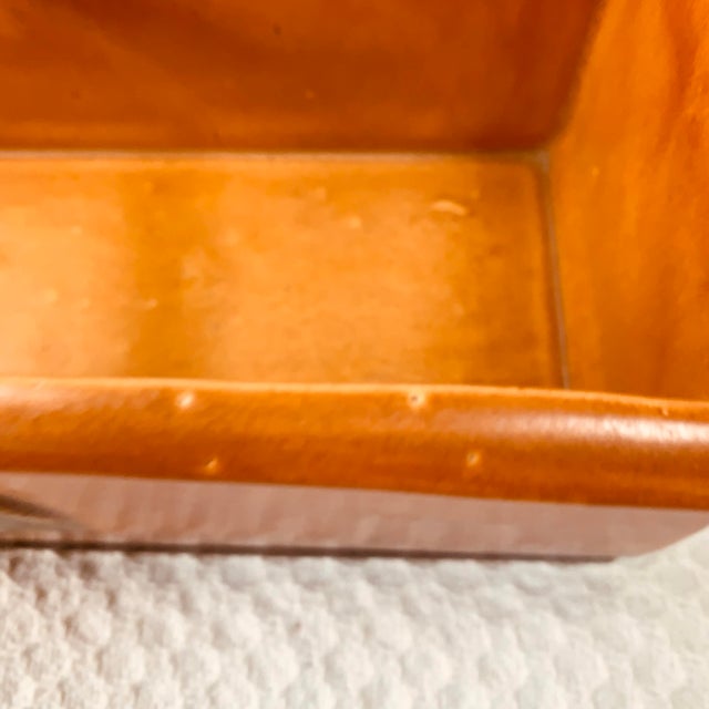 Brown 1940s Roseville Pine Cone Brown Rare Window Box Planter W/ Handle For Sale - Image 8 of 14