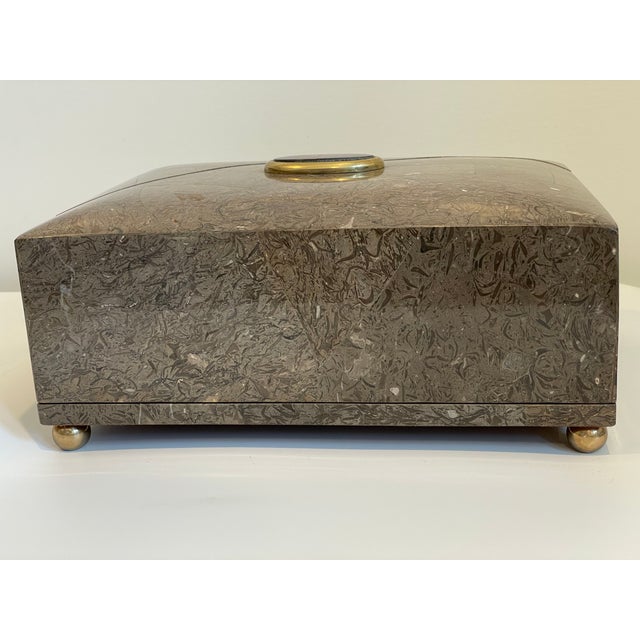 Maitland - Smith Maitland Smith Stone and Gemstone Decorative Box W Drawer For Sale - Image 4 of 13