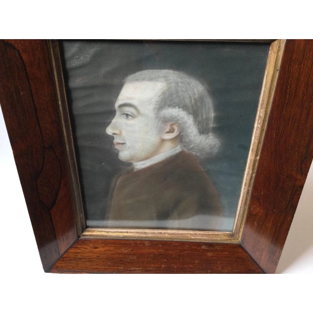 American 18th Century Pastel Portrait of a Gentleman For Sale - Image 3 of 9