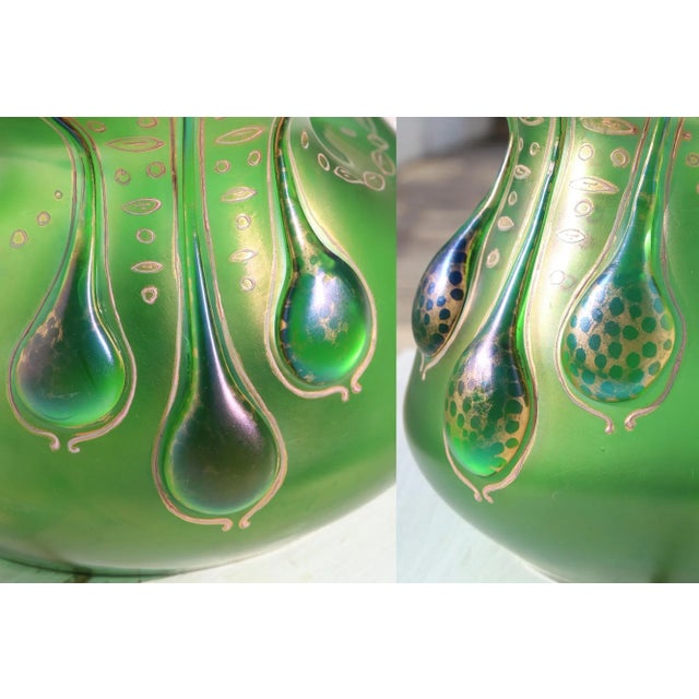 Large Loetz Vesuvian Gold Dek Vase (1888-1912) For Sale - Image 11 of 13