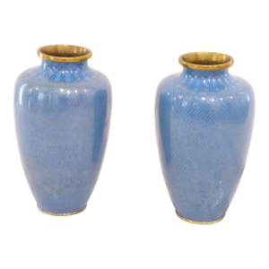 Vintage Chinese Cloisonne Vases - A Pair
