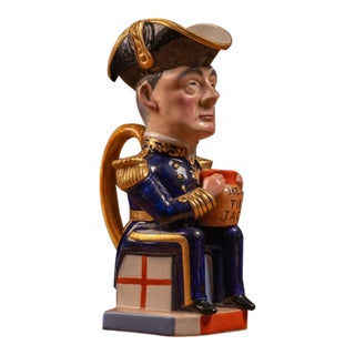 1918 Royal Staffordshire Admiral Jellicoe Toby Jug For Sale