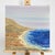 This original acrylic painting brings coastal serenity to your space. It depicts a peaceful landscape scene with a clear...