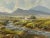 Painting of Mountain Cottages by River in Ireland by 20th Century Irish Artist Art measures 20 x 16 inches Frame measures...