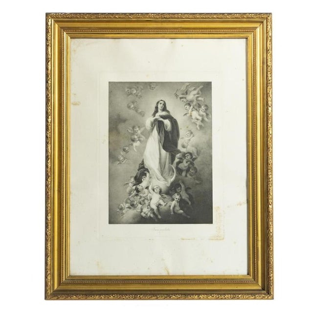 Our Lady of the Conception Murillo Engraving For Sale - Image 6 of 6