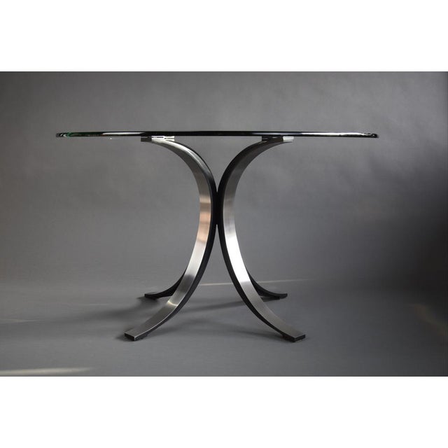 Metal T69 Dining Table in Glass and Metal by Osvaldo Borsani from Tecno, 1960 For Sale - Image 7 of 15