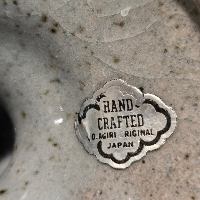 Mid 20th Century Otagiri Mid Century Modern Blue Floral Stoneware Chalice Pedestal Goblets Wine Glasses - Set of 5 For Sale In Minneapolis - Image 6 of 9