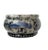 This is a late 20th century chinoiserie ceramic footbath featuring a deep indigo and cream palette. The oval body is...