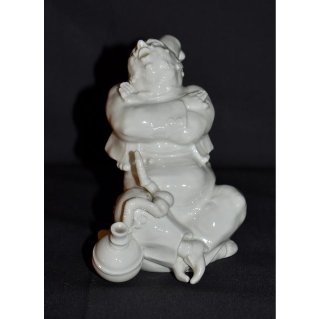 Vintage (1950's) Figure: "Türke mit Fez und Wasserpfeife" - (Turk with Fez and Water Pipe) KPM is the Brand. Material:...