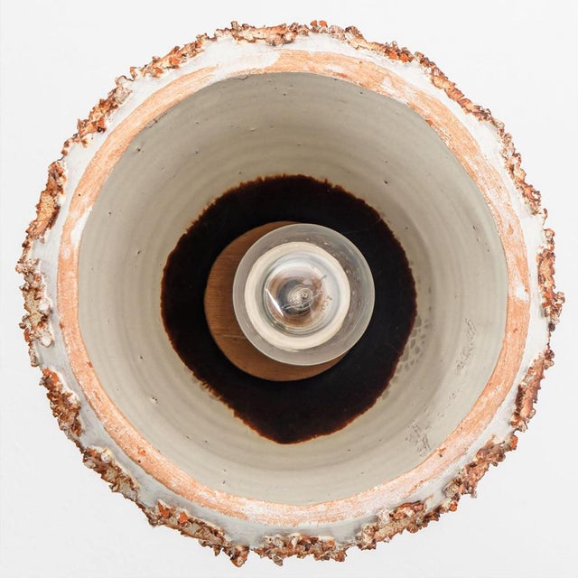 Green Blue Ceramic Pendant Light, Denmark, 1970s For Sale - Image 13 of 18