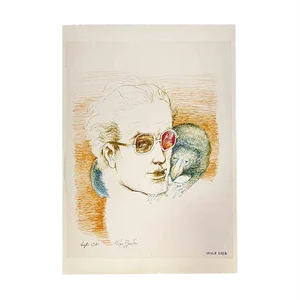 Leo Guide, Portraits, China Ink, 1970s
