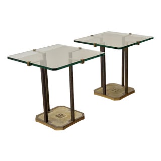 Low T18 Coffee Tables in Glass by Peter Ghyczy, 1980s, Set of 2 For Sale