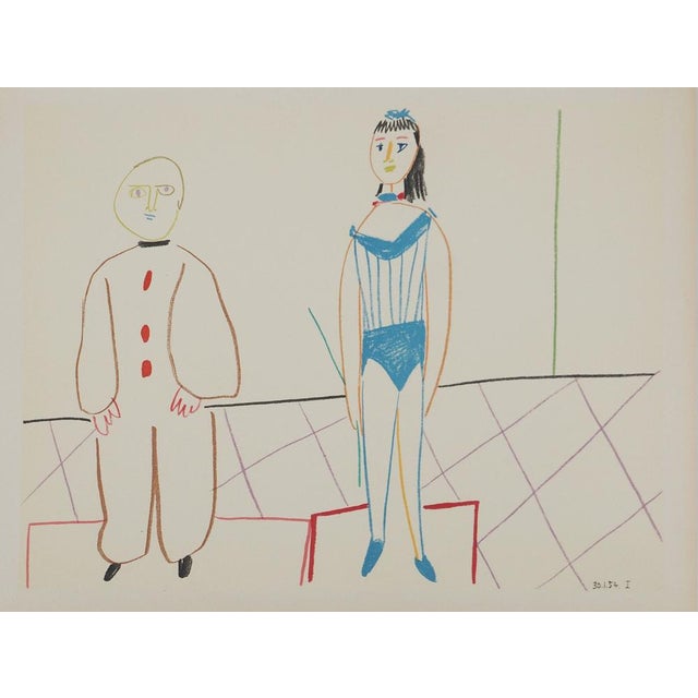 Pablo Picasso, The Clown and His Assistant, Lithograph For Sale - Image 6 of 6