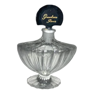 1970s Guerlain Paris Baccarat Crystal French Perfume Bottle