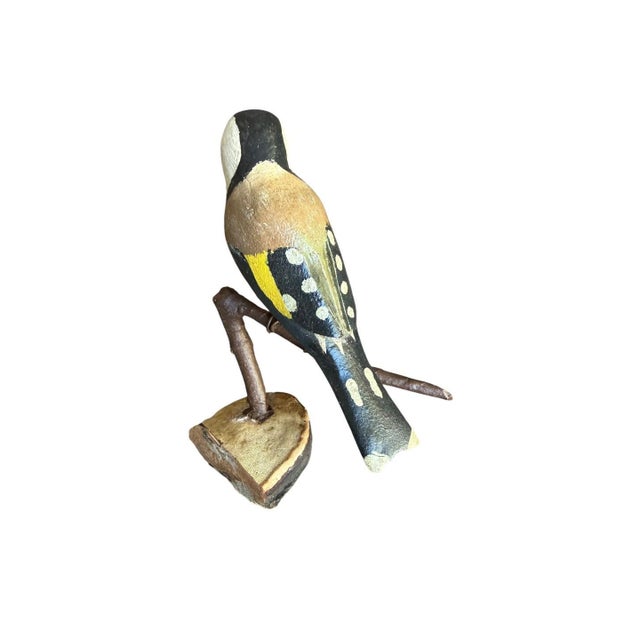 Austrian Folk Art Carved Wood Bird #85, 1930s For Sale - Image 4 of 4