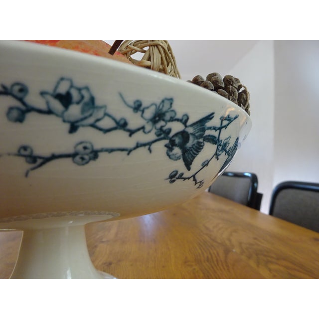 Large Terre De Fer Compote Dish by HB&Cie, 1890s For Sale - Image 6 of 18
