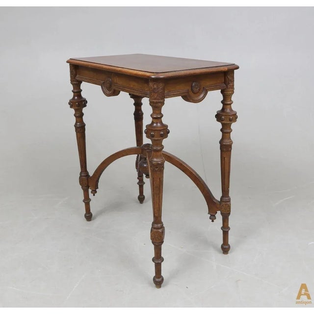 Napoleon III Style Walnut Coffee Table For Sale - Image 5 of 5