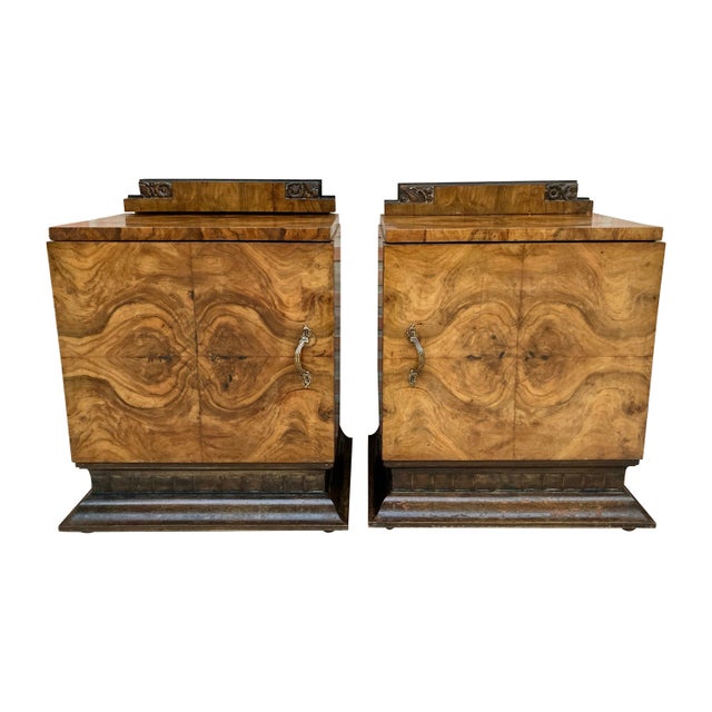 Art Deco Nightstands, 1930, Set of 2 For Sale - Image 15 of 18
