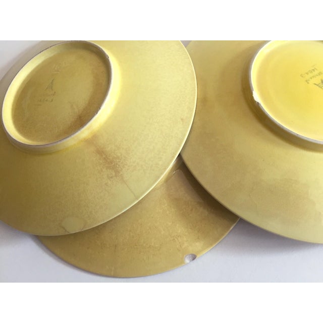 Royal Copenhagen Vintage Mid Century 1950 S Yellow Fruit Bellona Faience Porcelain Dessert Plates Set Of 5 Chairish