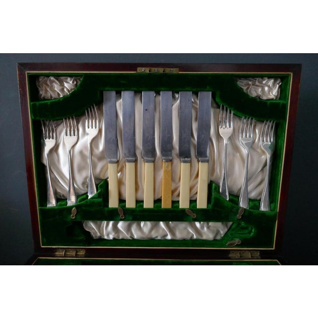 Edwardian Cutlery Canteen in Mahogany by James Deakin, 1900 For Sale - Image 10 of 13